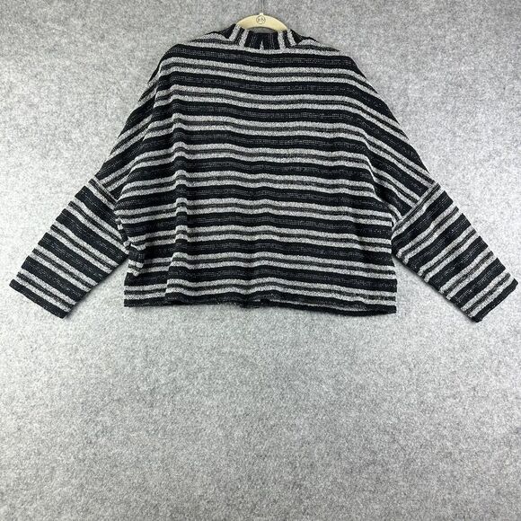 Madewell Open Cardigan Sweater Womens M/L Striped Upbeat Oversized Pockets Light - Picture 5 of 13